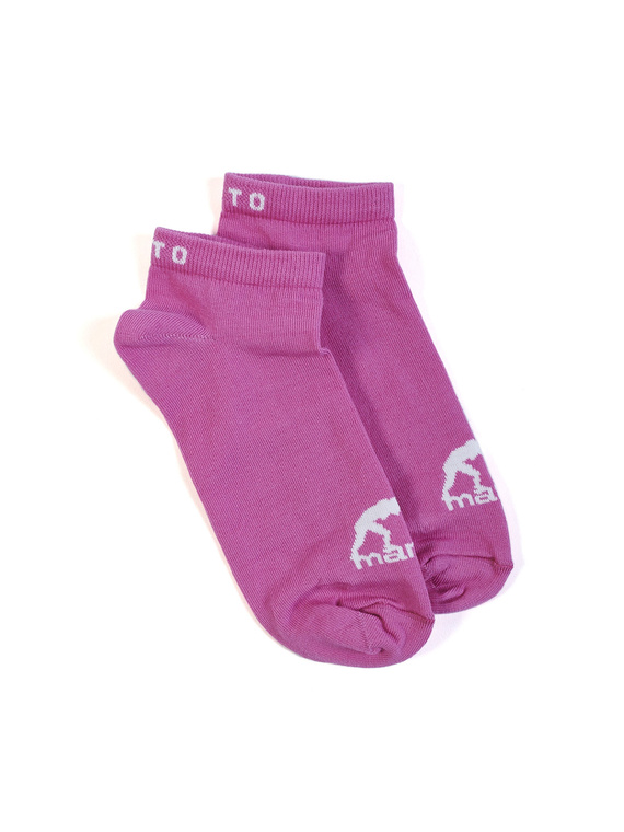 MANTO ankle socks LOGO pink