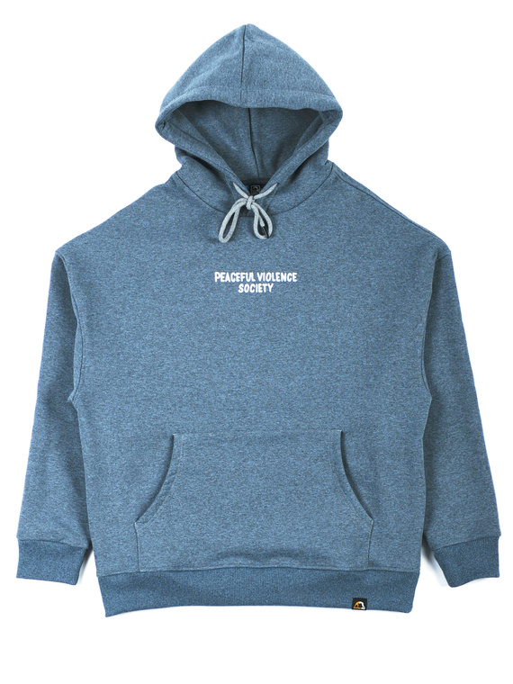 MANTO hoodie SOCIETY  OVERSIZE heather blue