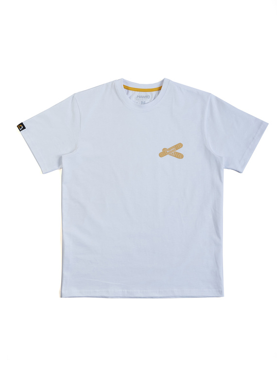 MANTO t-shirt  BANDAID white